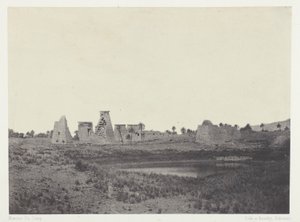 Palácio de Karnak, Propileus do Sul; Tebas de Maxime Du Camp