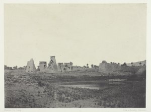 Palácio de Karnak, Propileus do Sul; Tebas de Maxime Du Camp