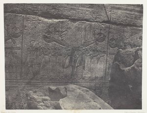 Palácio de Karnak, Esculturas Exteriores do Santuário de Granito; Tebas de Maxime Du Camp