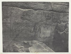 Palácio de Karnak, Esculturas Exteriores do Santuário de Granito; Tebas de Maxime Du Camp