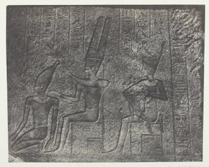 Palácio de Karnak, Esculturas Exteriores do Santuário de Granito; Tebas de Maxime Du Camp