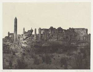 Palácio de Karnak, Vista Geral das Ruínas, Tomadas do Norte; Tebas de Maxime Du Camp
