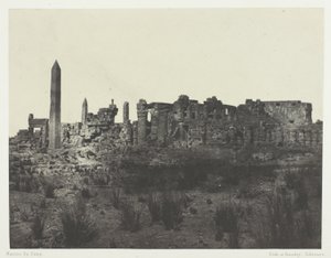 Palácio de Karnak, Vista Geral das Ruínas, Tomadas do Norte; Tebas de Maxime Du Camp