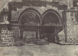 Palestina. Jerusalém. Arcos inferiores da Igreja do Santo Sepulcro de Maxime Du Camp
