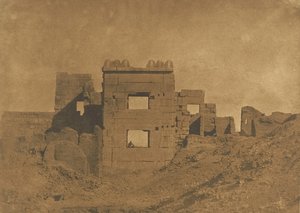 Pavilhão ou Gynecae de Rhameses-Meiamoun, em Medinet-habou, 1849-50. de Maxime Du Camp