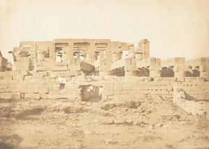 Porta Sul do Hall do Hypostyle do Palácio de Karnac Thebes, 1849-50. de Maxime Du Camp