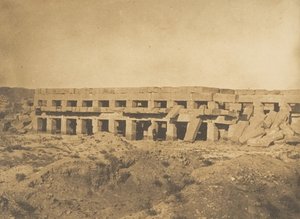 Promenade of Thutmes III - Últimas galerias do Karnac Palace Thebes, 1849-50. de Maxime Du Camp