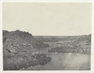 Saída da Primeira Catarata, Alto Egito, 184951, impresso em 1852. de Maxime Du Camp