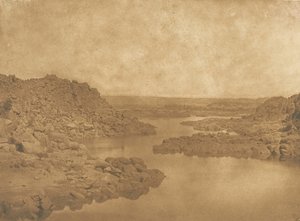Saída da primeira Catarata do lado da S.E., 1849-50. de Maxime Du Camp