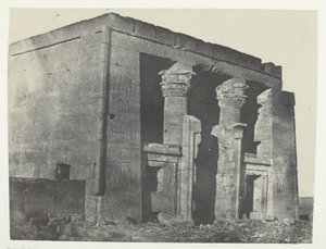 Templo De Dakkeh, Naos, Núbia, 184951, impresso em 1852. de Maxime Du Camp