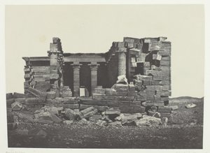 Maharakkah Temple Sycaminos Of The Greeks, Nubia, 184951, impresso em 1852. de Maxime Du Camp