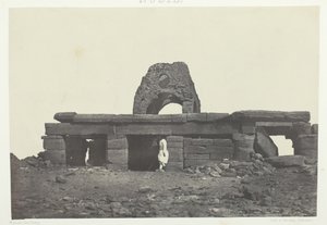 Templo de Amada, Núbia, 184951, impresso em 1852. de Maxime Du Camp