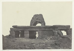 Templo de Amada; Núbia, chapa 99 do álbum "Egypte, Nubie, Palestine et Syrie" (1852) de Maxime Du Camp