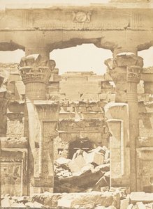 Templo de Kalabcheh - Entre o assentamento medial de Pronaos, 8 de abril de 1850. de Maxime Du Camp
