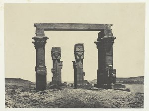 Templo de Kardassy, Núbia, 184951, impresso em 1852. de Maxime Du Camp