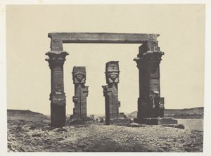 Templo de Kardassy, ​​Núbia de Maxime Du Camp