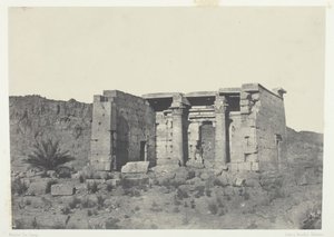 Templo de Tafeh Antigo Taphis, Núbia, 184951, impresso em 1852. de Maxime Du Camp