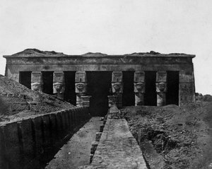 Templo de Denderah, Alto Egito, 1852 de Maxime Du Camp