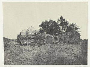 Túmulo de Cidi-Abdellah-el-Marabout, Alto Egito, 184951, impresso em 1852. de Maxime Du Camp