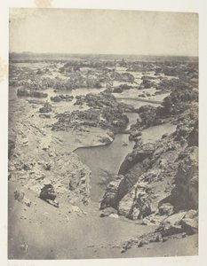 Vue Cavalière De La Seconde Cataracte; Nubie, chapa 111 do álbum "Egypte, Nubie, Palestine et Syrie" (1852) de Maxime Du Camp