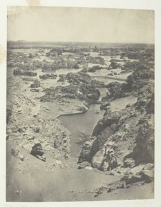 Cavalier View Of The Second Cataract, Nubia, 184951, impresso em 1852. de Maxime Du Camp