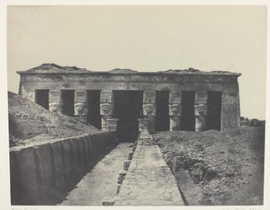 Vista Geral, Grande Templo de Dendera (Teutyres), Alto Egito de Maxime Du Camp