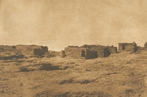 Vista da Vila de Abu-hor Trópico de Câncer, abril de 1850. de Maxime Du Camp