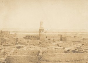 Vista da Aldeia de Edfu, 1849-50. de Maxime Du Camp