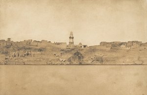 Vista geral do Esné No. 2, seção do meio, 1849-50. de Maxime Du Camp