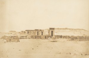 Vista geral do Templo e da Vila de Déboude Parembole, 10 de abril de 1850. de Maxime Du Camp
