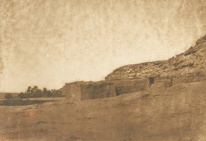 Vista tirada no Village of Abu-hor Tropic of Cancer, abril de 1850. de Maxime Du Camp