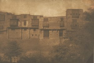 Vista tirada de um Jardim no Bairro do Franco, Kairo, dezembro de 1849-janeiro de 1850. de Maxime Du Camp
