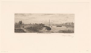 Vista do Sena perto de Argenteuil
Les bords de la Seine près Argenteuil (título sobre o objecto) de Maxime François Antoine Lalanne (signed by artist)