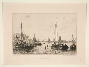 A Zaandam, Hollande (Em Zaandam, Holanda) de Maxime Lalanne