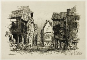 Um bairro antigo de Vitre, Ille-et-Vilaine de Maxime Lalanne
