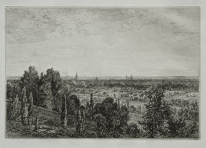 Bordeaux, vista da costa de Cénon de Maxime Lalanne