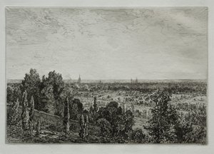 Bordeaux, vista da costa de Cénon de Maxime Lalanne