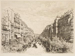 Boulevard Montmartre, Paris de Maxime Lalanne
