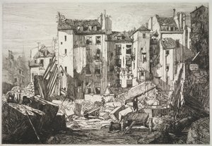 Demolição para a abertura da Rue des Écoles de Maxime Lalanne