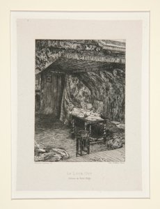Le look out, cabinet de Victor Hugo (The Look-Out, Gabinete de Victor Hugo), pl. 9 da suíte Chez Victor Hugo (Victor Hugo de Maxime Lalanne