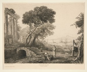 Paisagem italiana de Maxime Lalanne