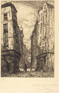 Rue des Marmousets (Quartier de la Cité, velha Paris) de Maxime Lalanne