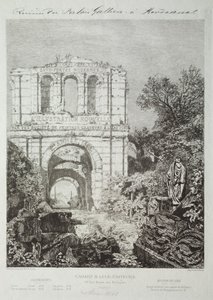 Ruínas do Palácio Gallien em Bordéus, 1866-1868. de Maxime Lalanne