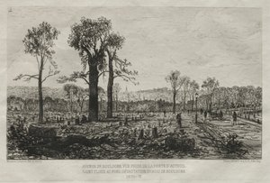 Memórias artísticas do cerco de Paris: Avenue de Boulogne, Vista tirada da Porte d