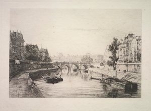Vista da ponte St. Michel de Maxime Lalanne