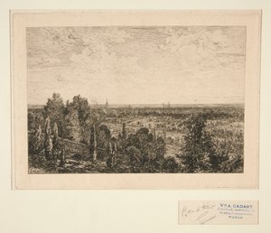 Vue de Paris (Vista de Paris) de Maxime Lalanne