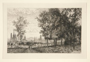 Vista de Rouen (Vista de Rouen) de Maxime Lalanne