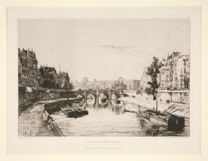 Vista tirada da Pont Saint-Michel de Maxime Lalanne