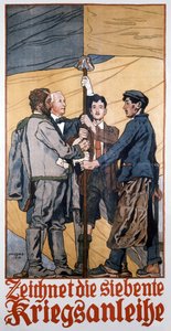 Primeira Guerra Mundial "Subscrição do 7º Empréstimo de Guerra"