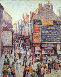 La Rue Mouffetard, c.1889-90 (óleo sobre tela) de Maximilien Luce